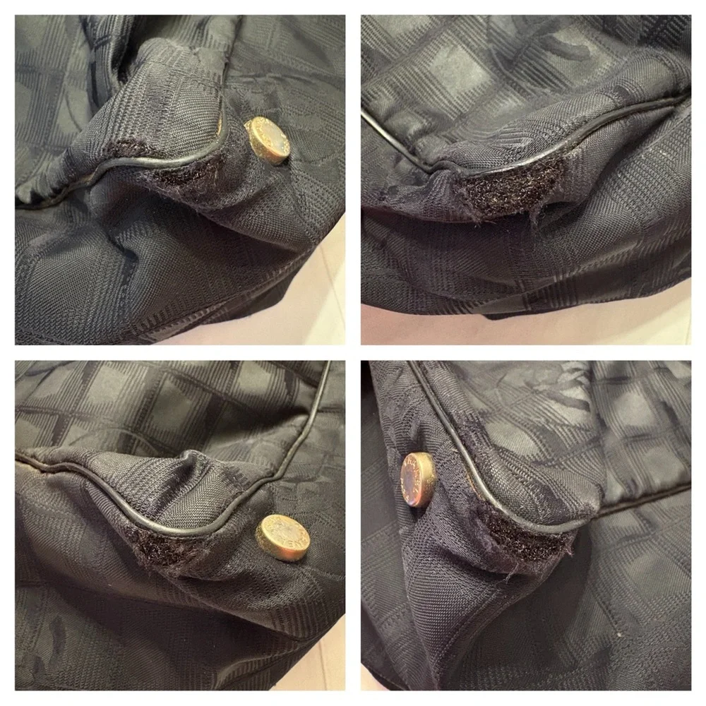 $5 Start (Live Show Only) CHANEL Travel Line Black Tote - Fixer-Upper (as is) - Picture 8 of 15